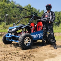 Kart à moteur électrique et essence 200CC, version sport, 4 roues, moto tout-terrain, kart adulte 2 places, kart à essence 4 temps