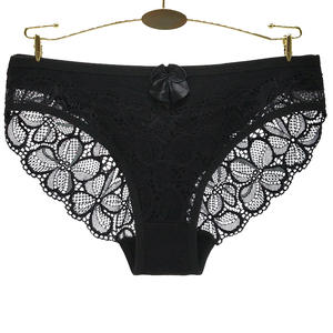 In fabbrica direttamente fornito biancheria intima di cotone pizzo da donna mutandine Comfort mutandine in pizzo floreale slip da donna - Product Image 3