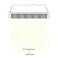 Plafonnier LED rectangulaire encastrable de qualité supérieure, luminaire linéaire, idéal pour un travail, 8w, livraison gratuite