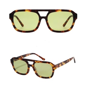 Yafu pequeño volumen personalizado ODM OEM fabricante de gafas Driver Pilot <span class=keywords><strong>Sun</strong></span> hombres y mujeres polarizado doble haz medio Marco de sol - Product Image 3