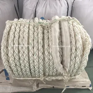 Dacron Double Braided Nylon Docking Dacron Polyester Rope Manufacturers 50mm 60mm 3"12 Strands