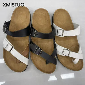 Sandales de plage d'été unisexes bout ouvert double bouton sangle anti-dérapant design tendance de la mode plate-forme extérieure Croc résistant à l'usure - Product Image 6