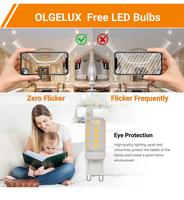 Bombilla LED G9 SMD2835 de Fábrica China, Lámpara LED G9 de Cerámica de 3W, 3000K 4000K 6000K, Iluminación Interior