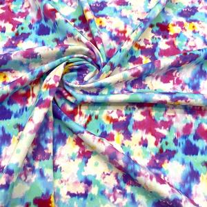 Stok lot hiçbir adedi örme yumuşak baskılı kumaş 4 yönlü streç dijital baskı 90 naylon 10 spandex kumaş mayo için - Product Image 2