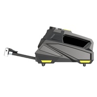 Pompe à air portable en plastique pour voiture avec moniteur de pression des pneus, écran LCD, lumière d'urgence, 150 Psi, 100 W