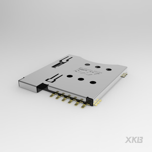 ขั้วต่อไมโครซิมการ์ด XKB Connection รุ่น XKSIM-002-P6 แบบ Push Push SMD ขนาด 1.35 มม. มาตรฐาน ROHS สำหรับอุปกรณ์อิเล็กทรอนิกส์ PCB และอุปกรณ์มือถือ - Product Image 1