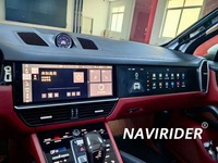 Écran multimédia interactif double écran 12,3 pouces + 12,3 pouces 8 + 128 Android Carplay pour Porsche Cayenne 2011-2017, lecteur vidéo amélioré