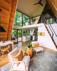 Maison préfabriquée de luxe européenne, mobile, de type chalet de loisirs, avec structure <span class=keywords><strong>en</strong></span> acier étanche, pour appartements et voyages de vacances, maison <span class=keywords><strong>en</strong></span> A-frame <span class=keywords><strong>en</strong></span> promotion - Product Image 3
