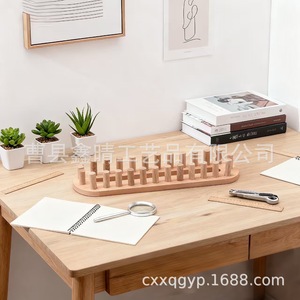 Cadre à tricoter en bois massif réglable, accessoire de couture DIY pour la fabrication de couvertures et d'écharpes - Product Image 1