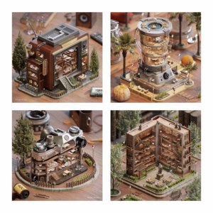 Modelos Arquitectónicos Pequeños Impresos en 3D Personalizados para Propiedades Inmobiliarias: Edificios Residenciales Modernos - Product Image 6