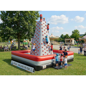 Mur d'escalade gonflable commercial pour événements sportifs d'aventure, personnalisable OEM - Product Image 1