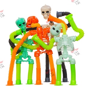 Tendance 2025 Halloween soulagement de l'anxiété Fidget <span class=keywords><strong>Pop</strong></span> jouets télescopique ventouse jouet <span class=keywords><strong>Pop</strong></span> Tubes squelette lumière Fidget jouets pour enfants - Product Image 1