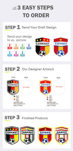 Tùy chỉnh bán buôn chữ lớn vá Varsity thêu sắt trên các bản vá lỗi cho quần áo t Áo sơ mi - Product Image 4