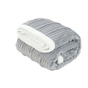 Sherpa <b>Throw</b> Blanket <b>for</b> <b>Couch</b> - Super Soft Cozy Fleece Thick Warm Blanket <b>for</b> Winter, Plush Dark Grey <b>Throw</b> Gift <b>for</b> Women - Product Image 2