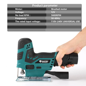 18V 배터리 용 전기 여신 무선 지그 톱 다기능 조정 가능한 목공 전동 공구 전기 곡선 톱 - Product Image 3