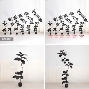 Latest New Arrival <b>Plastic</b> Artificial Rubber <b>Tree</b> Home Living Room Decor Greenery Water Resistant Eco-Friendly - Product Image 3