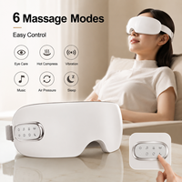 Masseur oculaire intelligent rechargeable de qualité supérieure avec thermostat et 6 modes réglables pour soulager la fatigue oculaire
