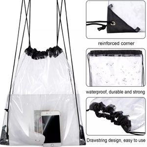 Stok moda promosyon temizle İpli plastik makyaj toz sırt - Product Image 3