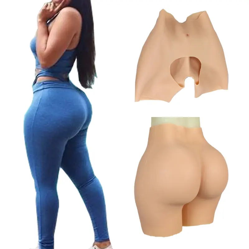 Realistic Silicone Buttocks Lifter Hip Pads Shaper Women Fake Large Bum Hip Enhancer Panties Silicon Hips And Butt Underwear