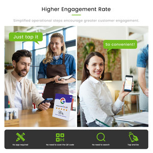 Expositor de Mesa con Código QR y Logotipo Personalizado, Expositor de PVC con NFC para Reseñas de <span class=keywords><strong>Google</strong></span> - Product Image 5