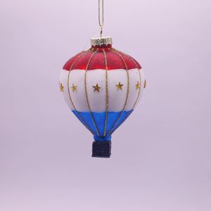 Decoración Navideña de Cristal con Forma de Globo Aerostático, Personalizable, de Lujo, en Varios Estilos, Hecha a Mano, Pequeño Colgante para Fiestas - Product Image 1