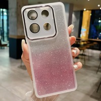 Étui de téléphone portable en TPU souple avec paillettes pour Motorola Edge 60 Stylus 50 Fusion G86 G56 G85, coque de téléphone antichoc