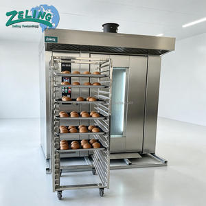 Nouveau four rotatif à 32 plateaux 500x800mm / 800*1000 cm avec chariot, électrique, gaz, diesel, machine <span class=keywords><strong>de</strong></span> boulangerie commerciale pour la cuisson du maïs, certifié CE - Product Image 2