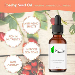 Fabrika toplu organik kuşburnu tohumu yağı, yüz toptan için saf doğal organik kuşburnu yağı kozmetik ham maddesi - Product Image 6