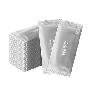 Fábrica por atacado Limpeza Wet Wipe Tecido Hotel Restaurante Não Tecido Mini Peça Única Molhada Tecido Toalhetes Saco Embalagem Individual - Product Image 1