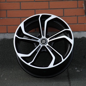 En stock 18 19 pouces 8J 5x112 Jantes en alliage face machine noir brillant pour VW Golf R G TI <span class=keywords><strong>Touran</strong></span> Polo BMW X5 F25 - Product Image 4