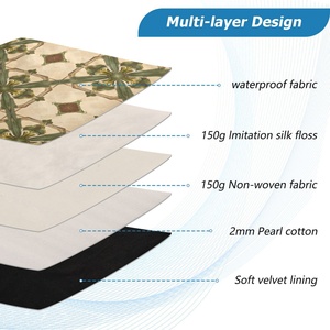 New Arrival Custom Checked Floral Print <b>Computer</b> Messenger Laptop <b>Accessories</b> Grid Protective Case Laptop Sleeve - Product Image 4