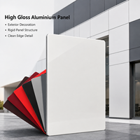 Panneau composite en aluminium Alucobond brillant de 4 mm pour revêtement mural extérieur