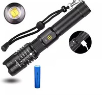 Linterna de 2000 lúmenes Xhp50.2, la linterna más potente, linterna USB 18650, linterna Xhp50, lámpara de caza 18650, luz de mano