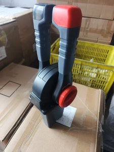 NHK デュアルレバーマリンスロットルシフトコントロールボックス ツインエンジン船外機リモートコントロールハンドル ロックスピードノブ付き ボートヨット用 - Product Image 5