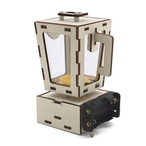 Kit de jouets STEM en bois DIY OKYN-G5555, presse-agrumes électronique futuriste pour enfants, éducation scientifique et apprentissage pratique - Product Image 2