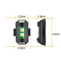 Nueva Luz Estroboscópica LED Recargable por USB, Luz Indicadora de Señal de Advertencia de Emergencia Anticollisión de 12 V NOVKIR MTD01 para Automóvil y Motocicleta