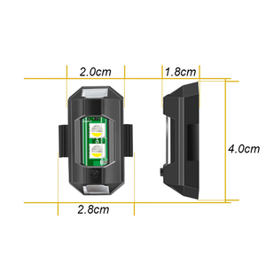 Nouvelle lampe stroboscopique LED rechargeable par USB, anti-collision, signal d'avertissement d'urgence, indicateur lumineux 12V NOVKIR MTD01 pour voiture <span class=keywords><strong>et</strong></span> moto - Product Image 3