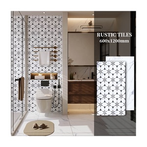 Carreaux <span class=keywords><strong>de</strong></span> porcelaine rustique <span class=keywords><strong>noir</strong></span> <span class=keywords><strong>blanc</strong></span> 600x1200mm <span class=keywords><strong>motif</strong></span> étoile pour Carreaux <span class=keywords><strong>de</strong></span> sol mur <span class=keywords><strong>et</strong></span> toilette <span class=keywords><strong>salle</strong></span> <span class=keywords><strong>de</strong></span> <span class=keywords><strong>bain</strong></span> - Product Image 1