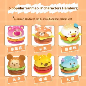 YD TOYS - Caja Sorpresa de la Serie <span class=keywords><strong>Tsum</strong></span> <span class=keywords><strong>Tsum</strong></span> Burger Battle, Figura de PVC, Adorno de Escritorio - Product Image 2