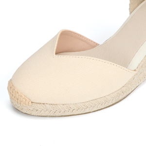 Sandalias de Plataforma con Tacón Inclinado y Correa en el Tobillo, Estilo Espadrilles, Transpirables y Ligeras, Nuevas Tendencias de Verano para Mujer - Product Image 6
