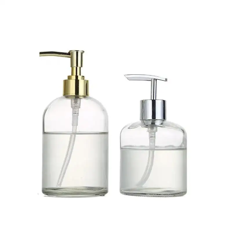 200ml 250ml Thick Foaming Hand Glass Soap Dispenser Liquid Pump Bottle for Shampoo Hand Soap Body Wash