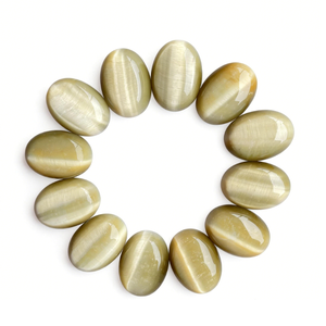 Nouveau cabochon ovale en œil <span class=keywords><strong>de</strong></span> <span class=keywords><strong>tigre</strong></span> chrysoberyl <span class=keywords><strong>de</strong></span> haute qualité naturel poli 18*25MM, effet œil <span class=keywords><strong>de</strong></span> chat pour la fabrication <span class=keywords><strong>de</strong></span> bijoux - Product Image 5