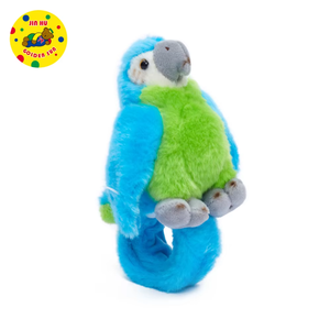 Bracelet claquant en peluche <span class=keywords><strong>perroquet</strong></span> coloré et lumineux, élastique et extensible, jouet pour poignet, accessoire décoratif mignon et joli cadeau de vacances - Product Image 3