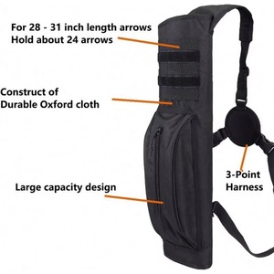 Muestra Gratuita: Bolsa de Hombro/Codera para Flechas de Caza y Entrenamiento de Arquería de Alta Resistencia con Sistema Molle - Product Image 2