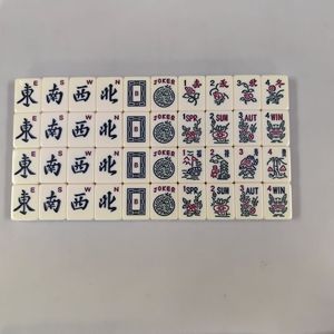 American Jewish 34mm Mahjong Set 166PCS Portable Melamine Tiles for <b>Gambling</b> Table Mahjong Mahjong Tables Export - Product Image 1