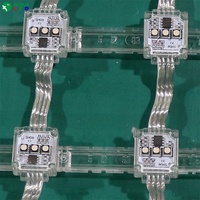 SHIJI Écran LED en filet à pixels programmables personnalisé pour l'extérieur, 18 mm, étanche IP67, UCS5603 RGB 12V