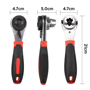 Clé à douille multifonctionnelle en acier au carbone chromé à tête rotative à 360 degrés à 6 coins, clé Tigre métrique, qualité DIY, personnalisable OEM - Product Image 5