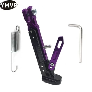 Có thể điều chỉnh hợp kim nhôm xe máy phía trước bên đứng phụ kiện với CNC Chân đế <span class=keywords><strong>BRACKET</strong></span>-phổ phù hợp với ymvp - Product Image 5