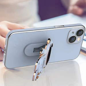 Simpatica custodia per telefono <span class=keywords><strong>astronauta</strong></span> 3D per iphone 13 Pro Max 13 Mini <span class=keywords><strong>Cover</strong></span> per telefono elettrolitica con cavalletto pieghevole - Product Image 5