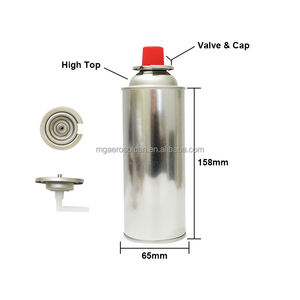 Portable 220g 227g aérosol peut fabricant vide fer blanc <span class=keywords><strong>butane</strong></span> <span class=keywords><strong>gaz</strong></span> peut avec valve et <span class=keywords><strong>bouchon</strong></span> pour emballage - Product Image 1